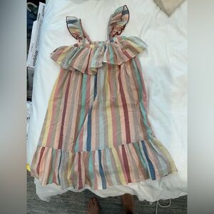 Girls, pink chicken sundress size 8y